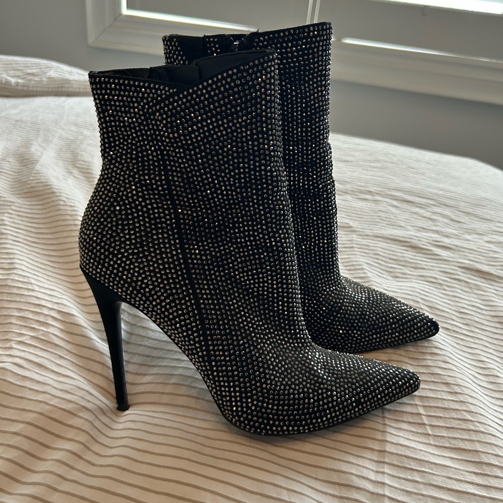 ALDO rhinestone stiletto booties